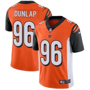 Buy Youth Nike Cincinnati Bengals #96 Carlos Dunlap Vapor Untouchable Limited Orange Alternate NFL Jersey