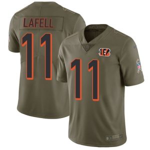 Cheap Mens Nike Cincinnati Bengals #11 Brandon LaFell Limited Olive 2017 Salute to Service NFL Jersey