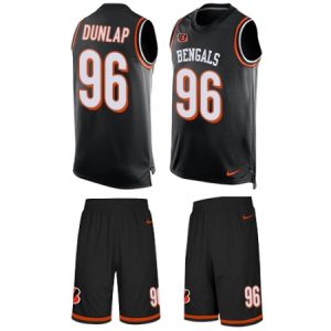 Cheap Men's Nike Cincinnati Bengals #96 Carlos Dunlap Limited Black Tank Top Suit NFL Jersey