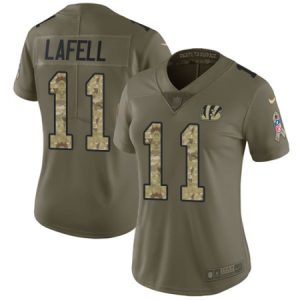 Cheap Womens Nike Cincinnati Bengals #11 Brandon LaFell Limited Olive/Camo 2017 Salute to Service NFL Jersey