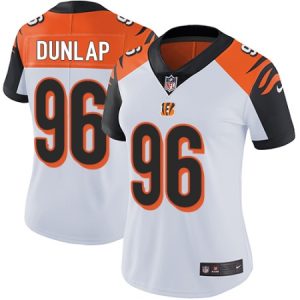 Cheap Womens Nike Cincinnati Bengals #96 Carlos Dunlap Elite White NFL Jersey