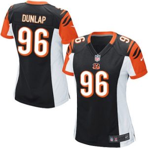 Cheap Womens Nike Cincinnati Bengals #96 Carlos Dunlap Game Black Team Color NFL Jersey