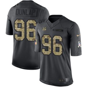 Youth Nike Cincinnati Bengals #96 Carlos Dunlap Limited Black 2016 Salute to Service NFL Jersey On Sale