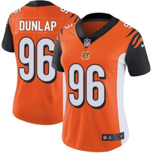 Wholesale Women's Nike Cincinnati Bengals #96 Carlos Dunlap Vapor Untouchable Limited Orange Alternate NFL Jersey