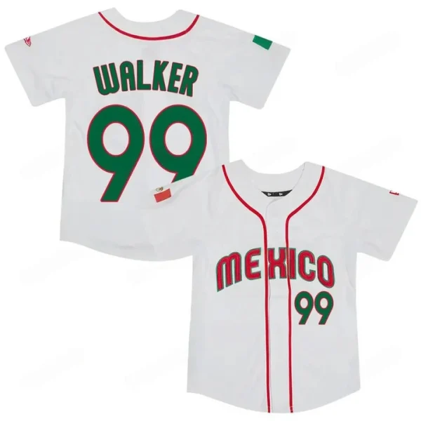 2023 Men’s Mexico Baseball World Baseball Classic Jersey Taijuan Walker 99