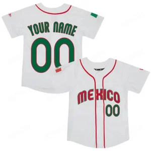 2023 Men’s Mexico Baseball World Baseball Classic Jersey White Red