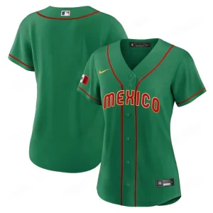 2025 Women’s WBC Mexico Baseball Jersey Sale Green