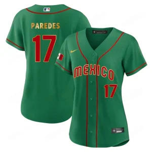 2025 Women’s WBC Mexico Baseball Jersey Sale Isaac Paredes 17