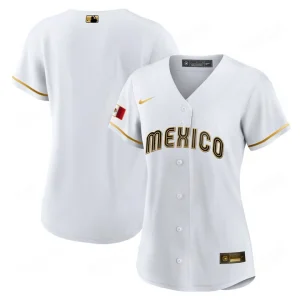 2025 Women’s WBC Mexico Baseball Jersey Sale White