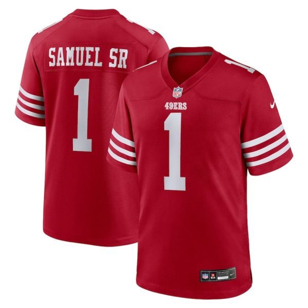 Deebo Samuel Sr 1 San Francisco 49ers Game Men NFL Jersey - Scarlet