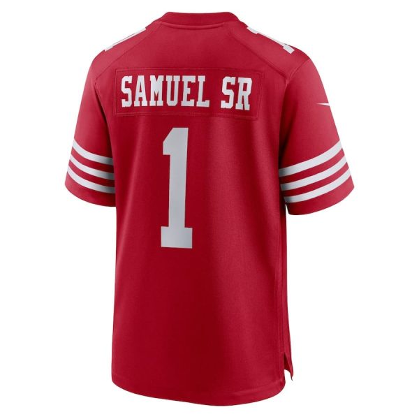 Deebo Samuel Sr 1 San Francisco 49ers Game Men NFL Jersey - Scarlet - Image 3