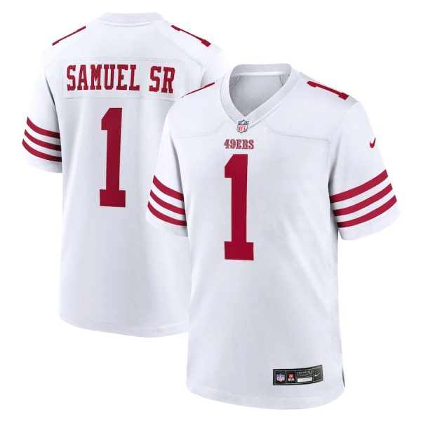 Deebo Samuel Sr 1 San Francisco 49ers Game Men NFL Jersey - White