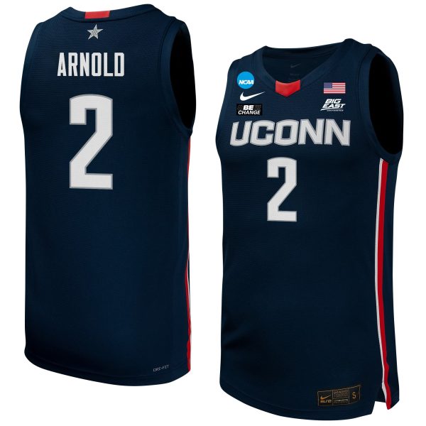 Cheap KK Arnold 2 UConn Huskies 2024 Women's Basketball Jersey - Navy, Unisex Jersey