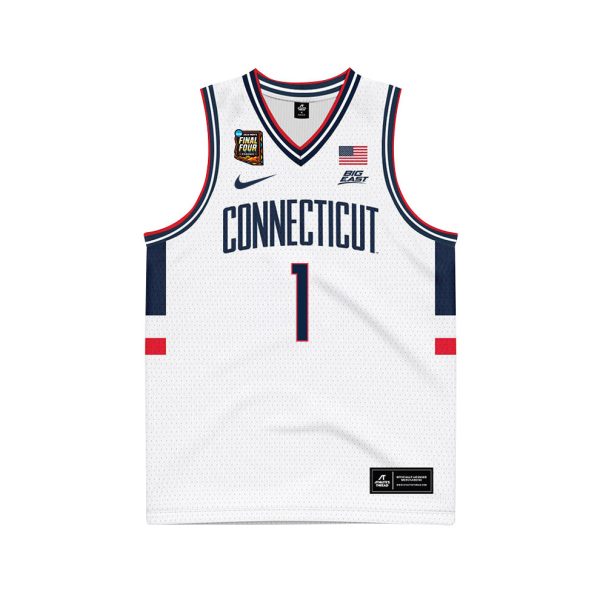 Cheap Solomon Ball 1 UConn Huskies 2024 Final Four Patch Men's Basketball Jersey - Unisex Jersey - Image 2