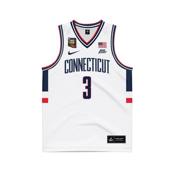 Cheap Jaylin Stewart 3 UConn Huskies 2024 Final Four Patch Men's Basketball Jersey - Unisex Jersey - Image 2