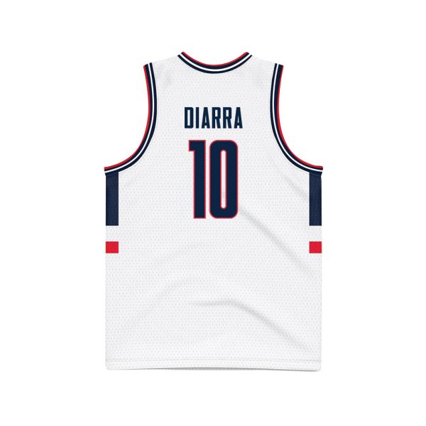 Cheap Hassan Diarra 10 UConn Huskies 2024 Final Four Patch Men's Basketball Jersey - Unisex Jersey - Image 2