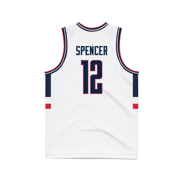 Cheap Cam Spencer 12 UConn Huskies 2024 Final Four Patch Men's Basketball Jersey - Unisex Jersey - Image 3