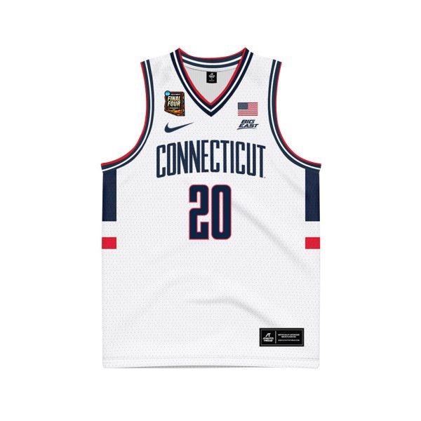 Cheap Andrew Hurley 20 UConn Huskies 2024 Final Four Patch Men's Basketball Jersey - Unisex Jersey - Image 2