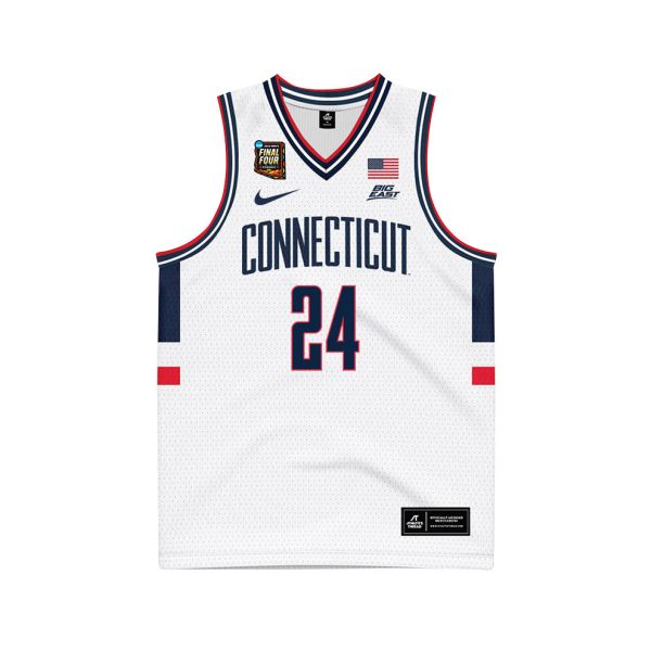 Cheap Youssouf Singare 24 UConn Huskies 2024 Final Four Patch Men's Basketball Jersey - Unisex Jersey - Image 2