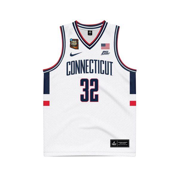 Cheap Cheap Donovan Clingan 32 UConn Huskies 2024 Final Four Patch Men's Basketball Jersey - Unisex Jersey - Image 2