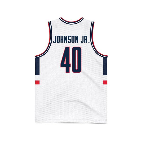 Cheap Andre Johnson Jr. 40 UConn Huskies 2024 Final Four Patch Men's Basketball Jersey - Unisex Jersey - Image 2