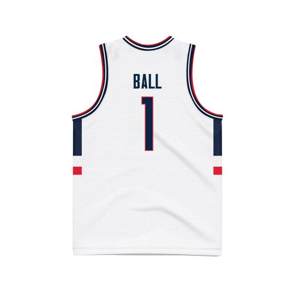 Solomon Ball 1 UConn Huskies 2024 National Champions Patch Men's Basketball - Unisex Jersey - Image 2