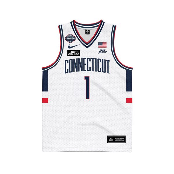 Solomon Ball 1 UConn Huskies 2024 National Champions Patch Men's Basketball - Unisex Jersey - Image 3