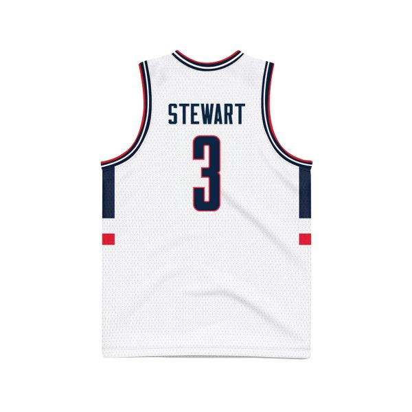 Jaylin Stewart 3 UConn Huskies 2024 National Champions Patch Men's Basketball - Unisex Jersey - Image 2