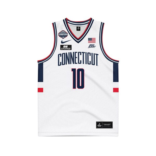 Hassan Diarra 10 UConn Huskies 2024 National Champions Patch Men's Basketball - Unisex Jersey - Image 3