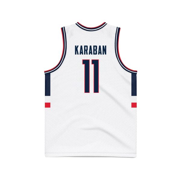 Alex Karaban 11 UConn Huskies 2024 National Champions Patch Men's Basketball - Unisex Jersey - Image 3