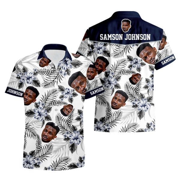 Cheap Samson Johnson 35 UConn Huskies 2024 Men's Basketball - Hawaiian Shirt Printed