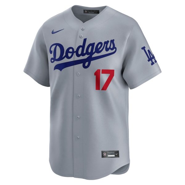 Shohei Ohtani 17 Los Angeles Dodgers Away Limited Men Player Jersey - Gray - Image 2