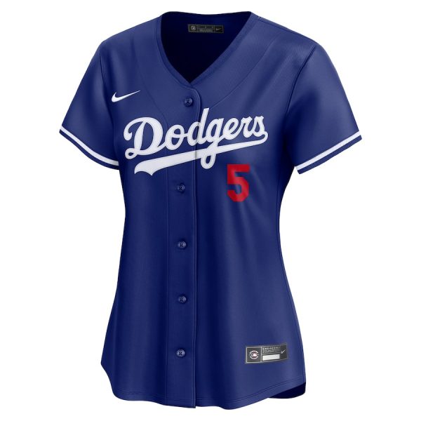 Freddie Freeman 5 Los Angeles Dodgers Alternate Limited Women Jersey - Royal - Image 2