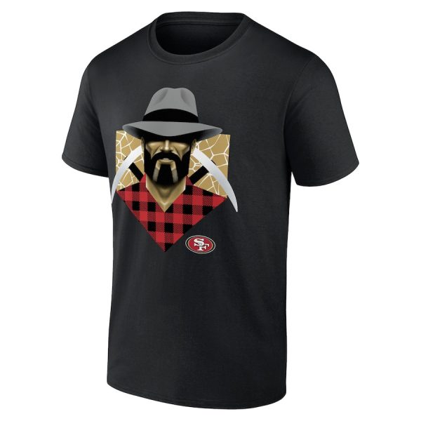 San Francisco 49ers 2024 NFL Draft Illustrated Black T-Shirt - Image 2