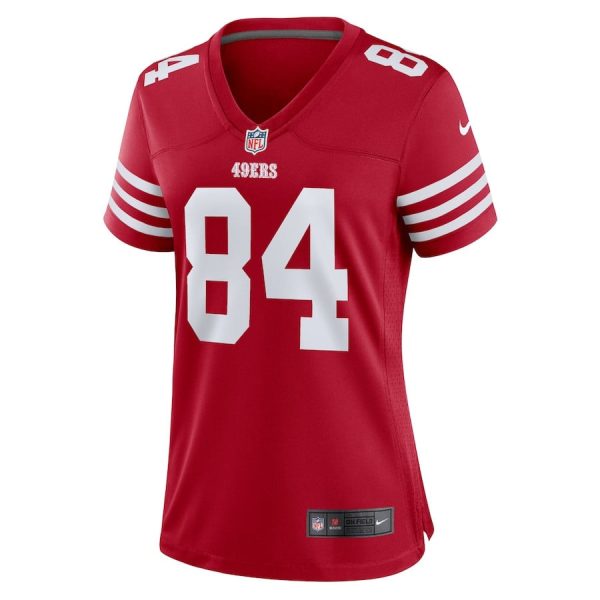 Chris Conley 84 San Francisco 49ers Women Game Scarlet Jersey - Image 2