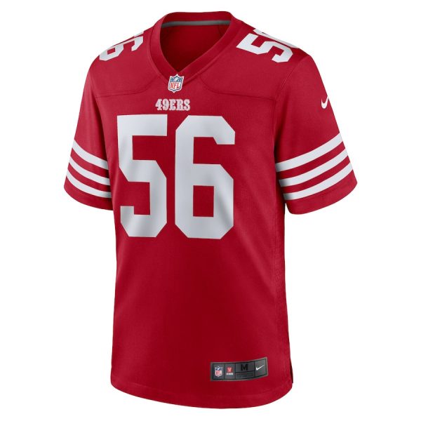 Leonard Floyd 56 San Francisco 49ers Team Game Scarlet Men Jersey - Image 2