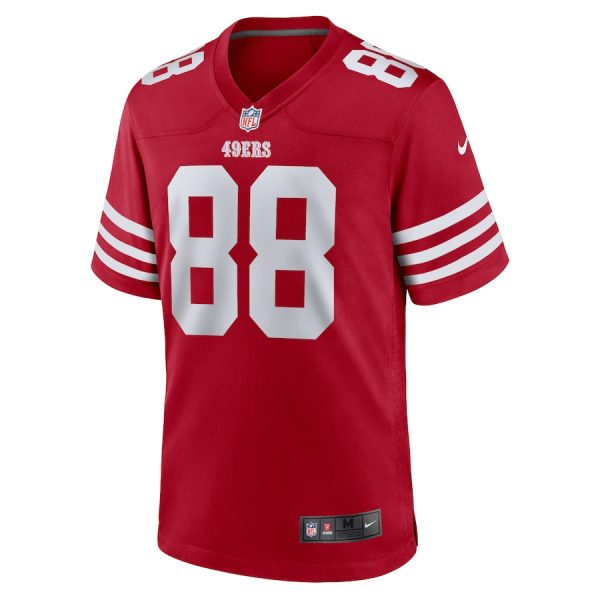 Jake Tonges 88 San Francisco 49ers Team Game Scarlet Men Jersey - Image 2