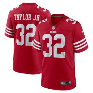 Patrick Taylor Jr. 32 San Francisco 49ers Team Game Scarlet Men Jersey