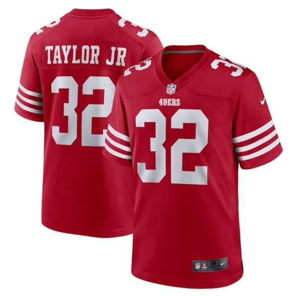 Patrick Taylor Jr. 32 San Francisco 49ers Team Game Scarlet Men Jersey