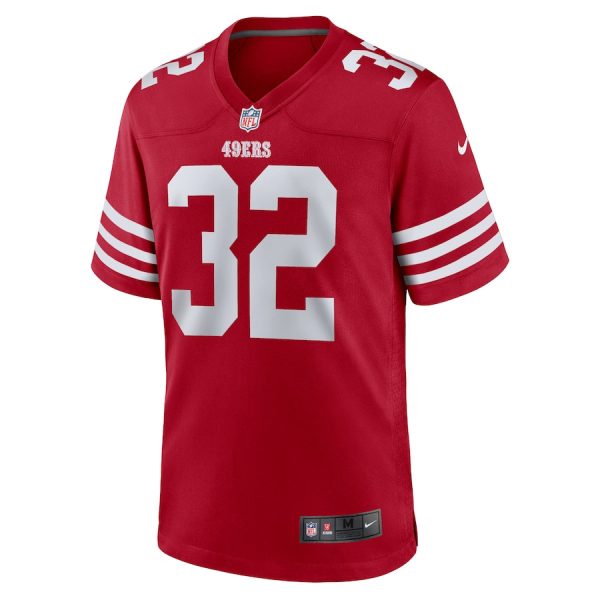 Patrick Taylor Jr. 32 San Francisco 49ers Team Game Scarlet Men Jersey - Image 2