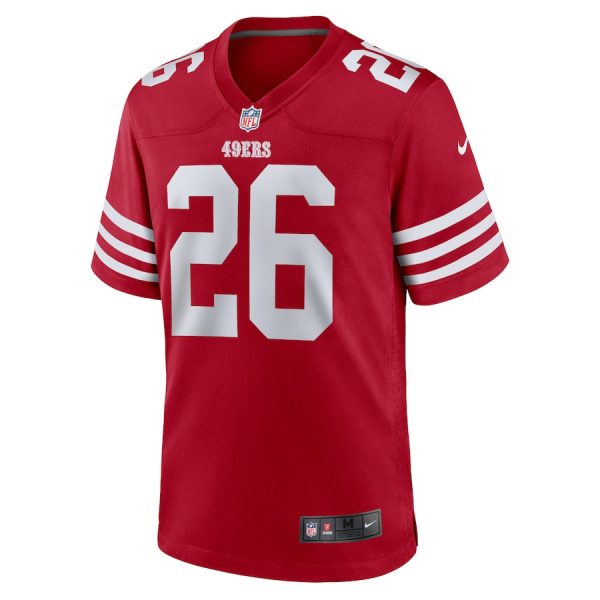 Chase Lucas 26 San Francisco 49ers Team Game Scarlet Men Jersey Online - Image 2