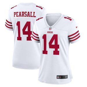 Ricky Pearsall 14 San Francisco 49ers Women's White Game Jersey Online