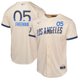 Freddie Freeman 5 Los Angeles Dodgers 2024 City Connect Cream Limited Youth Jersey