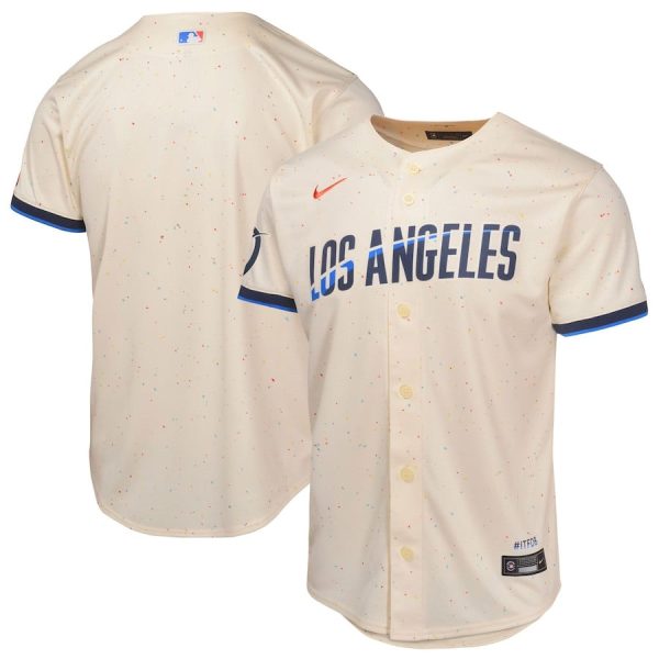 Los Angeles Dodgers 2024 City Connect Cream Limited Youth Jersey