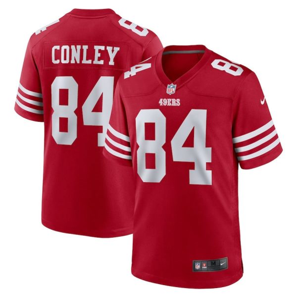 Chris Conley 84 San Francisco 49ers Game Scarlet Men Jersey Cheap