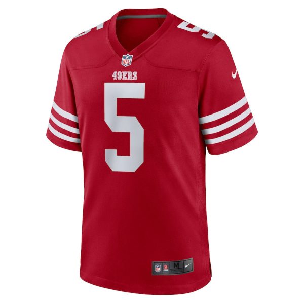 Randy Gregory 5 San Francisco 49ers Game Scarlet Men Jersey - Image 2