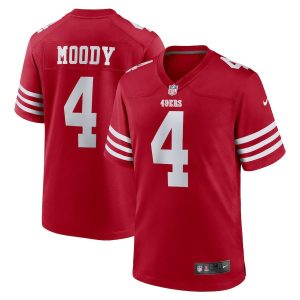 Jake Moody 4 San Francisco 49ers Game Scarlet Men Jersey For Sale