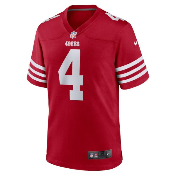 Jake Moody 4 San Francisco 49ers Game Scarlet Men Jersey For Sale - Image 2