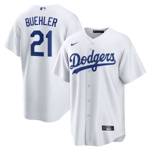 Walker Buehler 21 Los Angeles Dodgers Home White Men Player Jersey