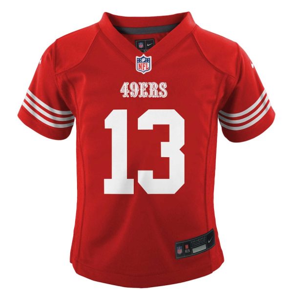 Brock Purdy 13 San Francisco 49ers Game Scarlet YOUTH Jersey For Sale - Image 2